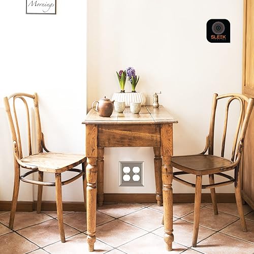 Miniatura 10 de SleekLighting - Placas de pared de níquel satinado