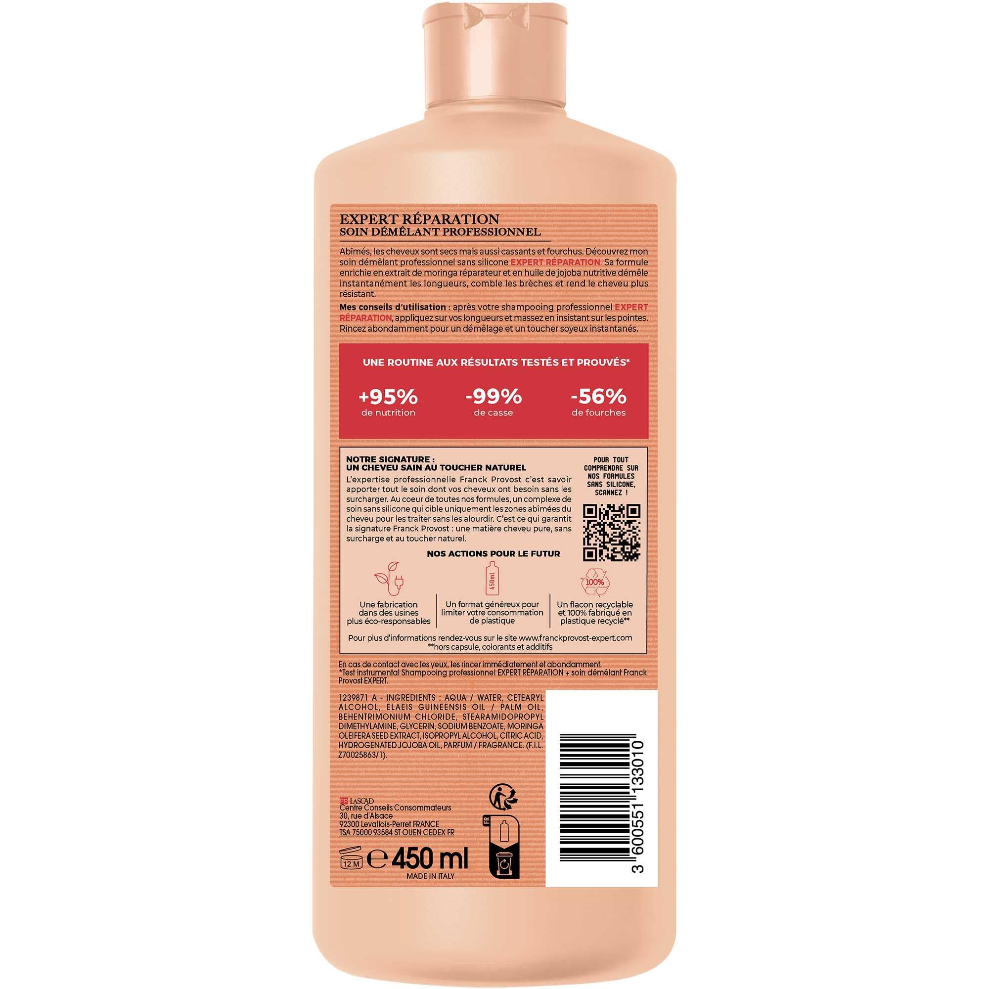 Franck Provost Après-Shampoing Expert Réparation 450ml
