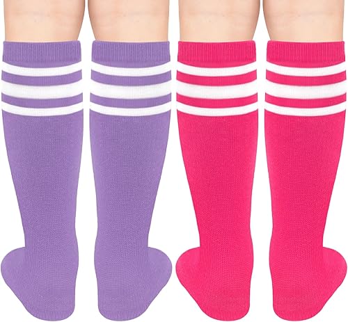 Miniatura 5 de Calcetines de fútbol para niños, calcetines de fútbol para niñas, calcetines de fútbol para niños, calcetines de tubo con rayas para niños pequeños