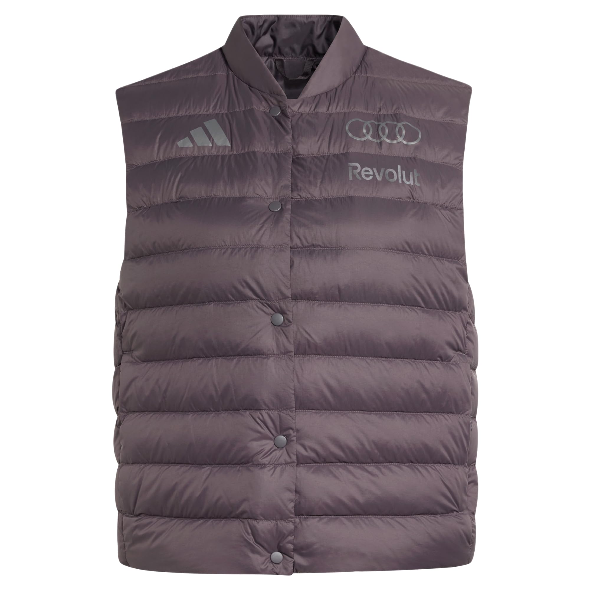 adidas Women's Audi Revolut Formula One Team 2026 Engineers & Marketing Padded Vest Coat, grey strata, XS