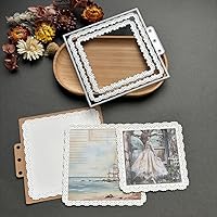 Vista 26 de Troqueles para álbumes de recortes, marco de capas de corte de metal para hacer tarjetas, plantilla de perforación de manualidades de papel