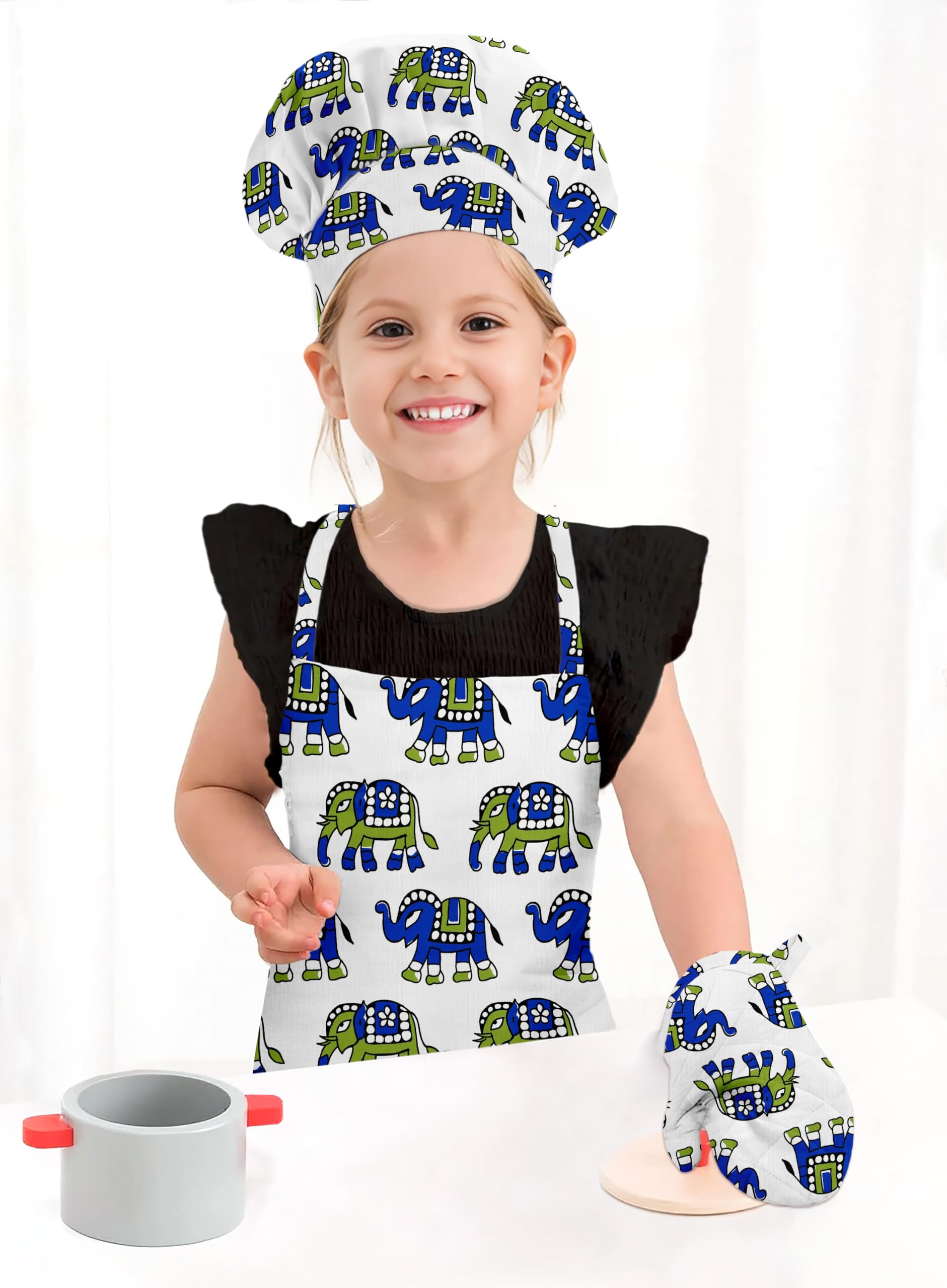 See full amazon price history chart for Oasis Home Collection cotton Printed Kids Apron with Chef Cap/Hat & Glove Sets (Blue Elephant) Oasis Home Collection cotton Printed Kids Apron with Chef Cap/Hat & Glove Sets (Blue Elephant) (B0D1435WP8) Amazon Price History, Amazon Price Tracker