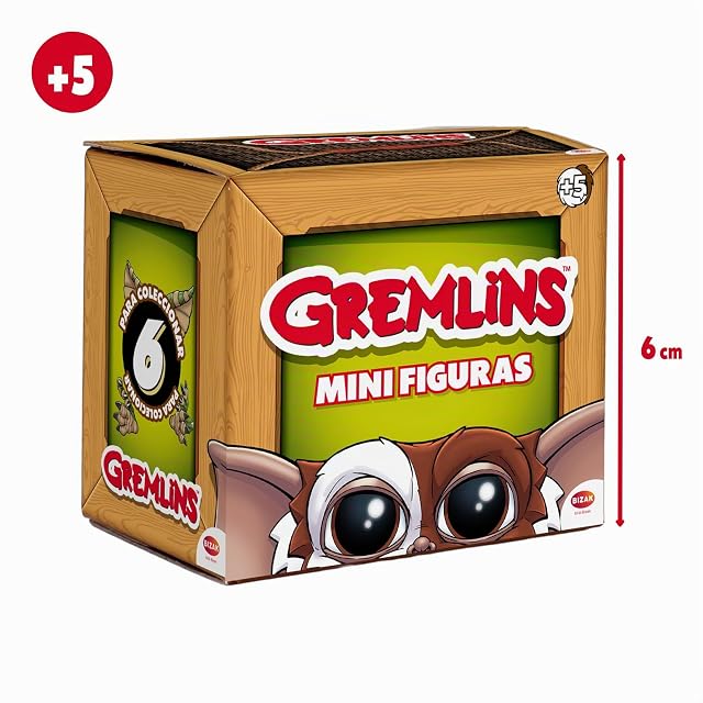 Foto 2 de 6 de Bizak Gremlins Figuras Sorpresa Coleccionables, muñecos rígidos 6 cm con libreta Collector