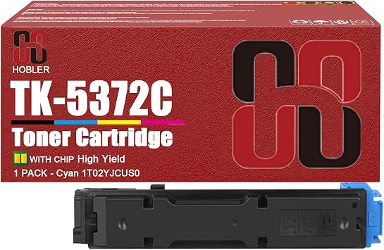 TK-5372 Toner Cartridges Compatible for Kyocera TK-5372K TK-5372C TK-5372M TK-5372Y Toner Cartridge Work for Kyocera ECOSYS MA3500cifx MA3500cix PA3500cx Printers 1 Cyan Pack