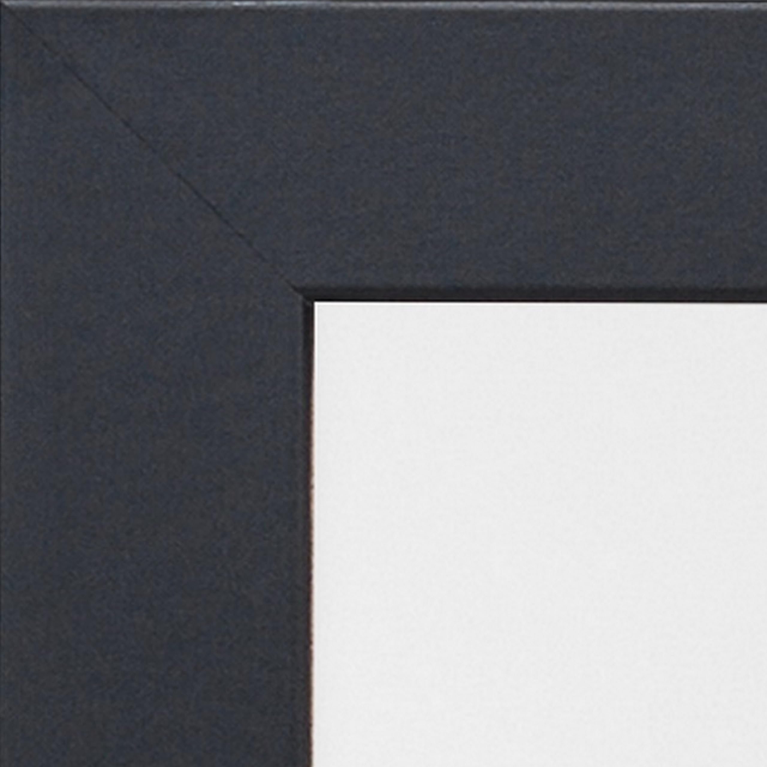 Bilderrahmen mit Passepartout 70x100 cm (Bild 50x70) | Farbe: Schwarz | 30 mm starke Rahmenleiste