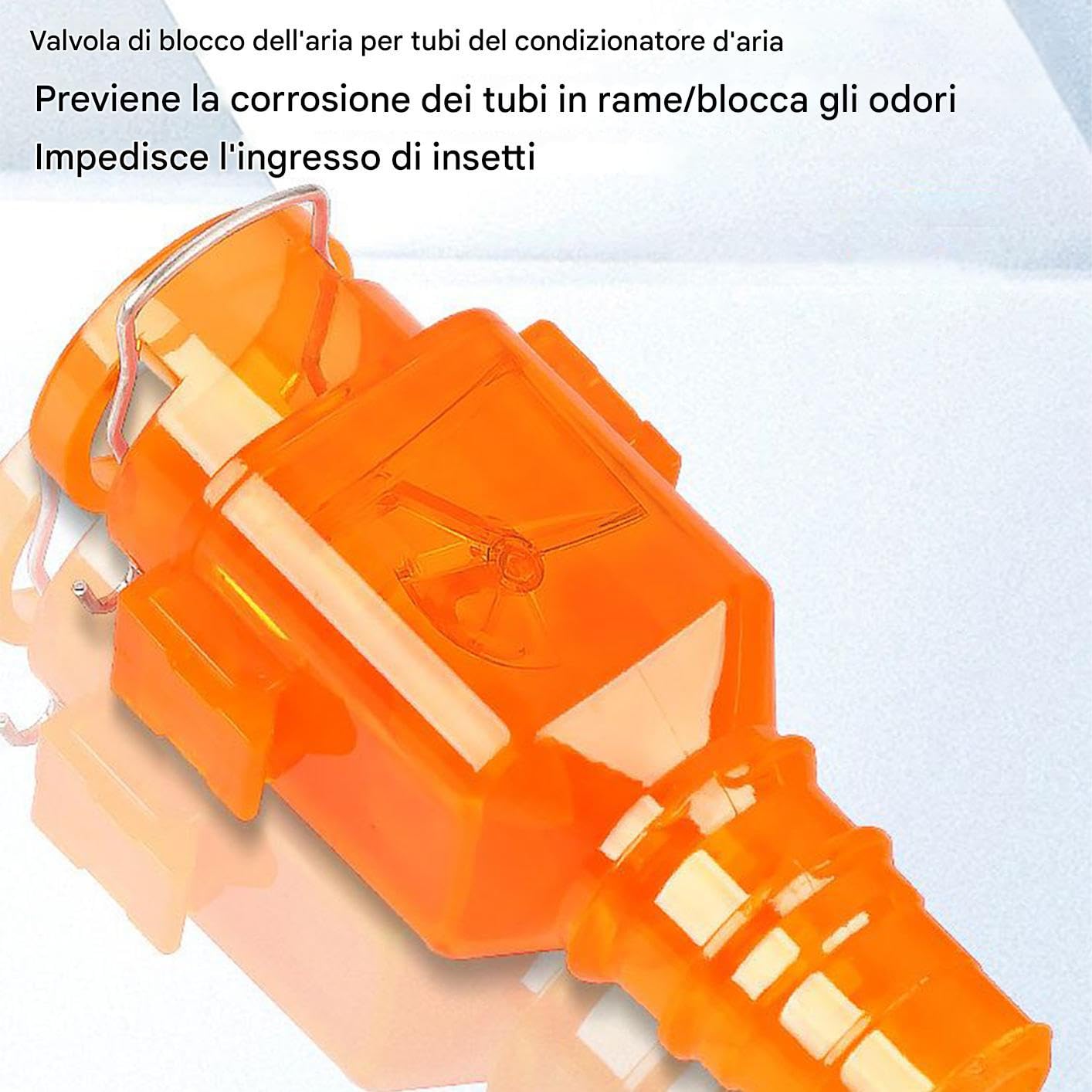 Valvola a Tre Protezioni per Aria Condizionata - Accessorio Antiritorno per Climatizzatore | Valvola di Scarico Termoresistente per Bagno Camera Sala Cucina Uso Commerciale