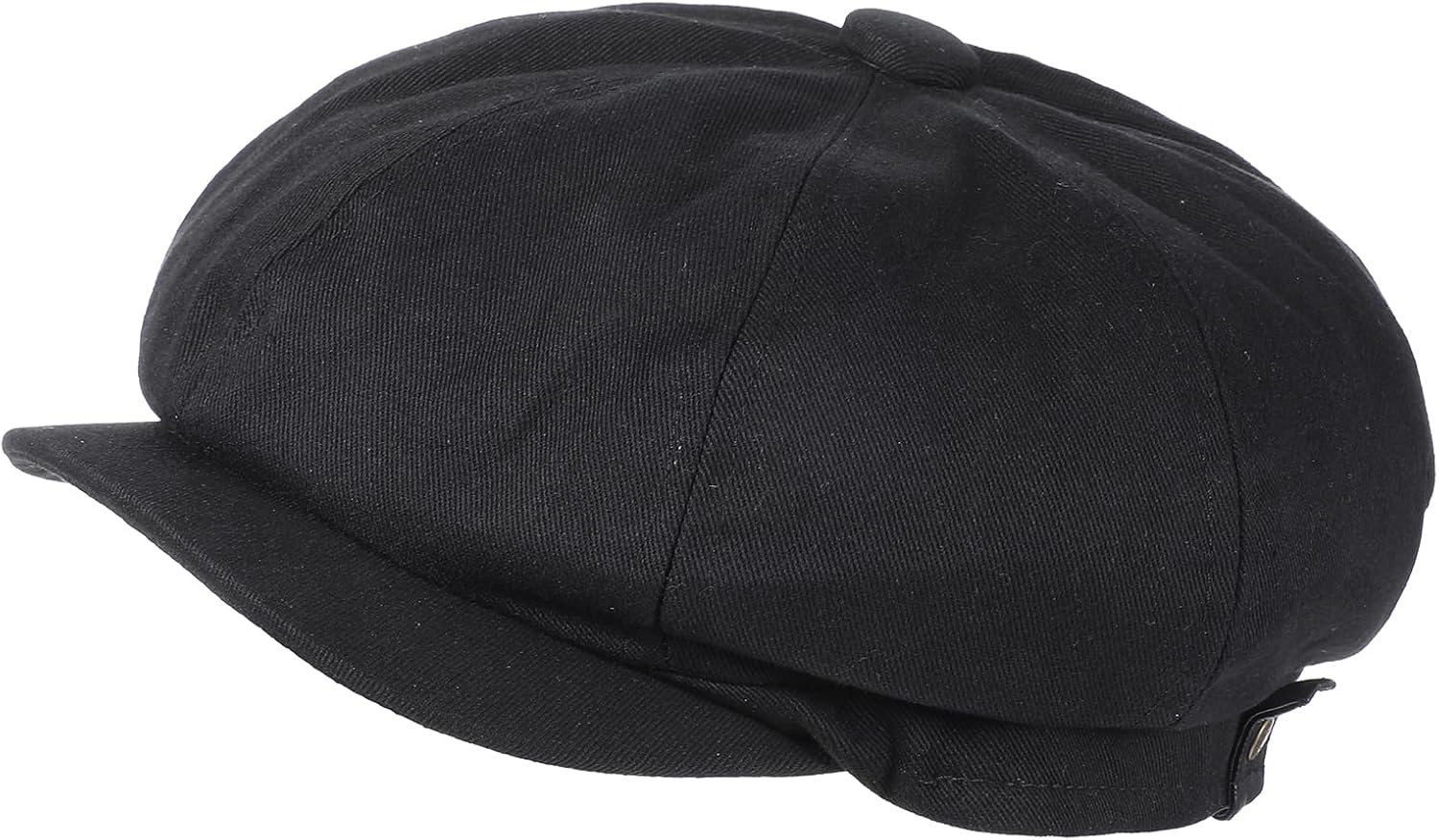 Lusofie Black Flat Cap for Men - Newsboy Cap for Men Newsies Cabbie image 3