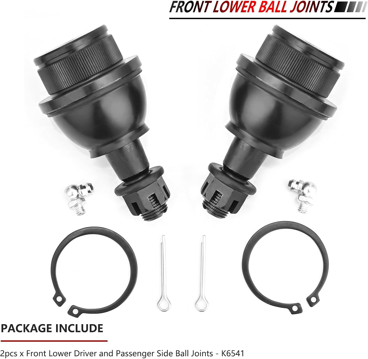 JLEO K6541 2PCS Front Lower Suspension Ball Joint for 1999-2016 Chevy Silverado Express 1500 2500 Avalanche Suburban Tahoe,for GMC Yukon Sierra 1500 Savana,for Cadillac Escalade ESV EXT