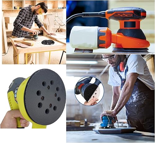 Miniatura 6 de Almohadilla de lijadora de 5 pulgadas de repuesto para Ryobi #300527002, almohadilla de respaldo de lijadora de gancho y bucle compatible con