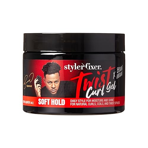 Miniatura 2 de RED by Kiss X Bow Wow Styler - Gel fijador para rizos giratorios, agarre suave para cabello afro, hidratante con aroma a coco, ideal para 360 ondas