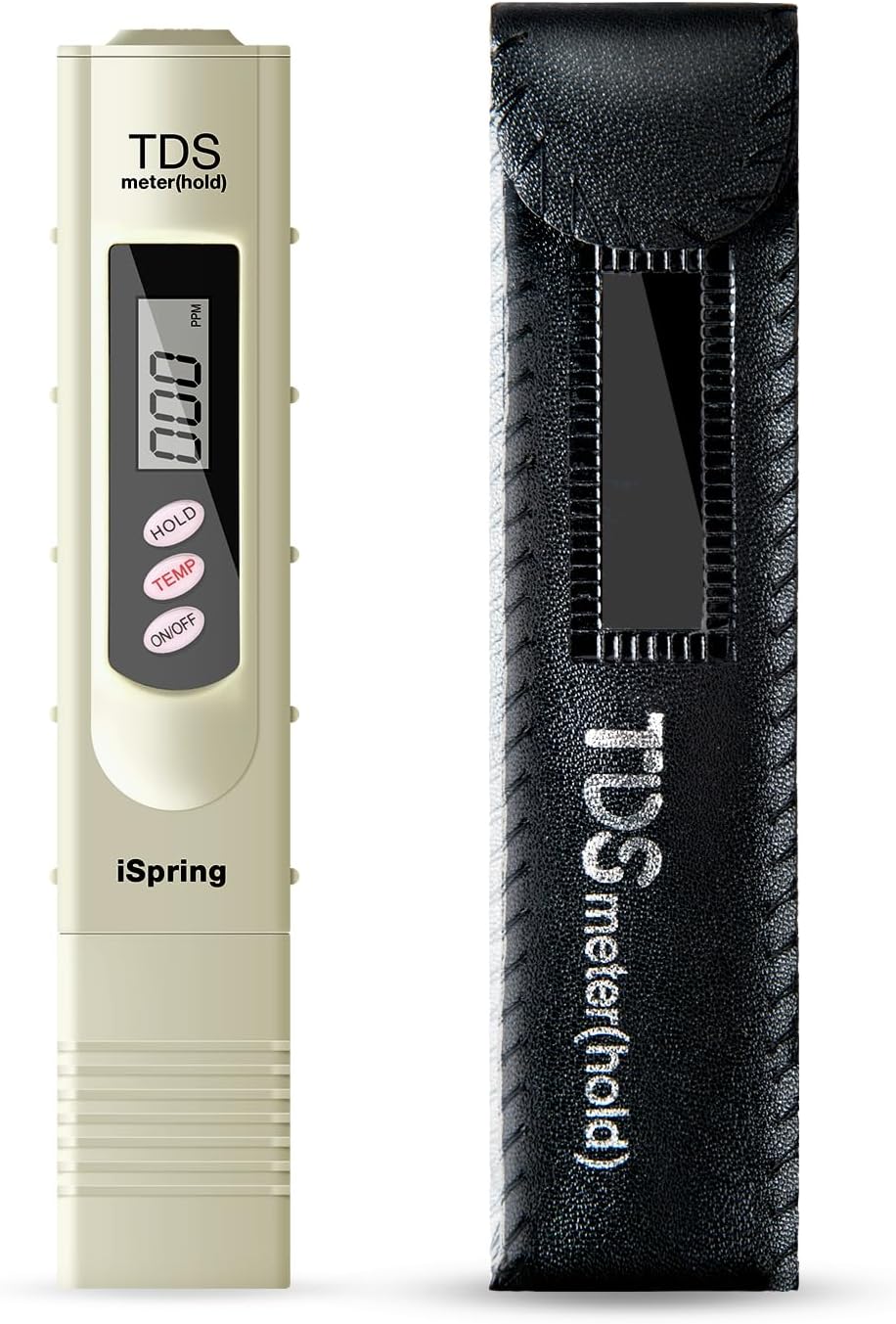 iSpring TDS 3-Button Digital Water Quality Test Meter with Temperature Test Function