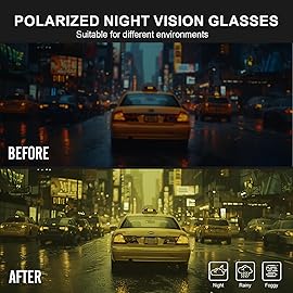 hunsquer Night Vision Blue Light Glasses for Woman Blue Light Blocking Glasses Men Computer Gaming Blue Screen Glasses