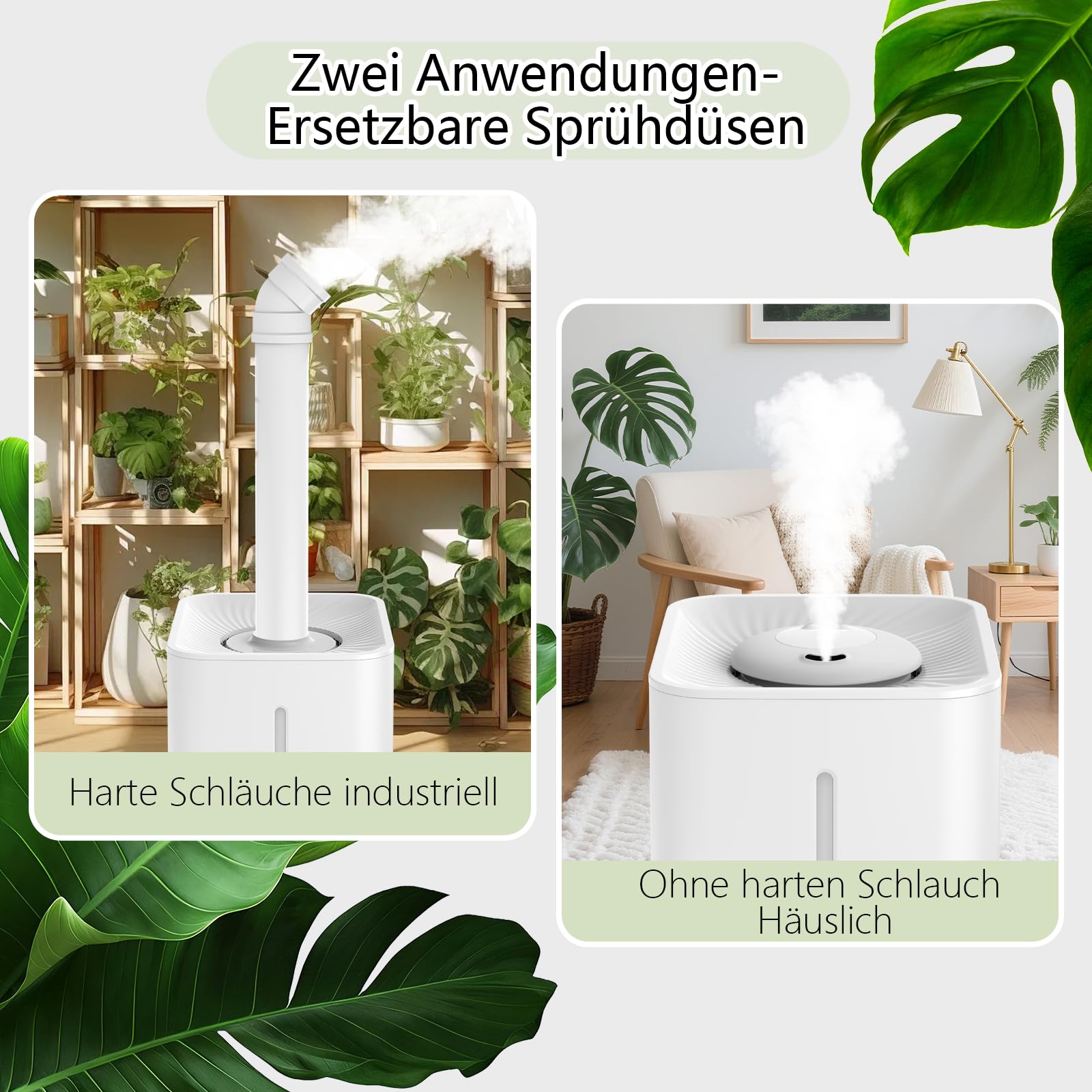 PKBD Pflanzen Luftbefeuchter 6L,Luftbefeuchter Grow Box,mit einstellbarer Luftfeuchtigkeit, Timer-Funktion Pflanzenwachstum Luftbefeuchter für Schlafzimmer/Wohnzimmer/Innenbepflanzung