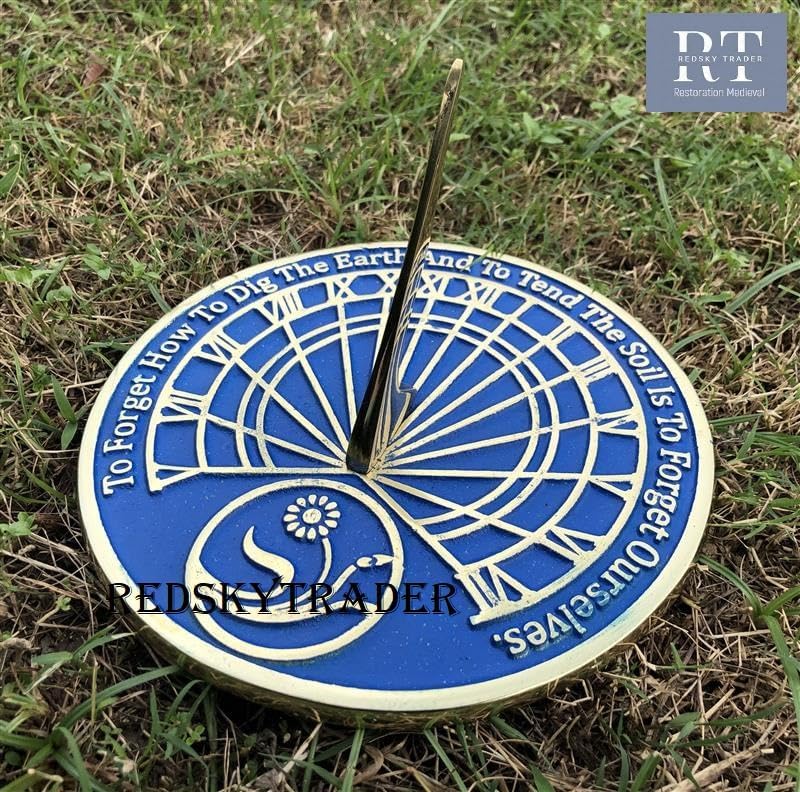 Engraved Garden Sundial Home & Garden Decor Gift for Anniversary Retirement Birthday New Year Gift for Couples Friends Parents