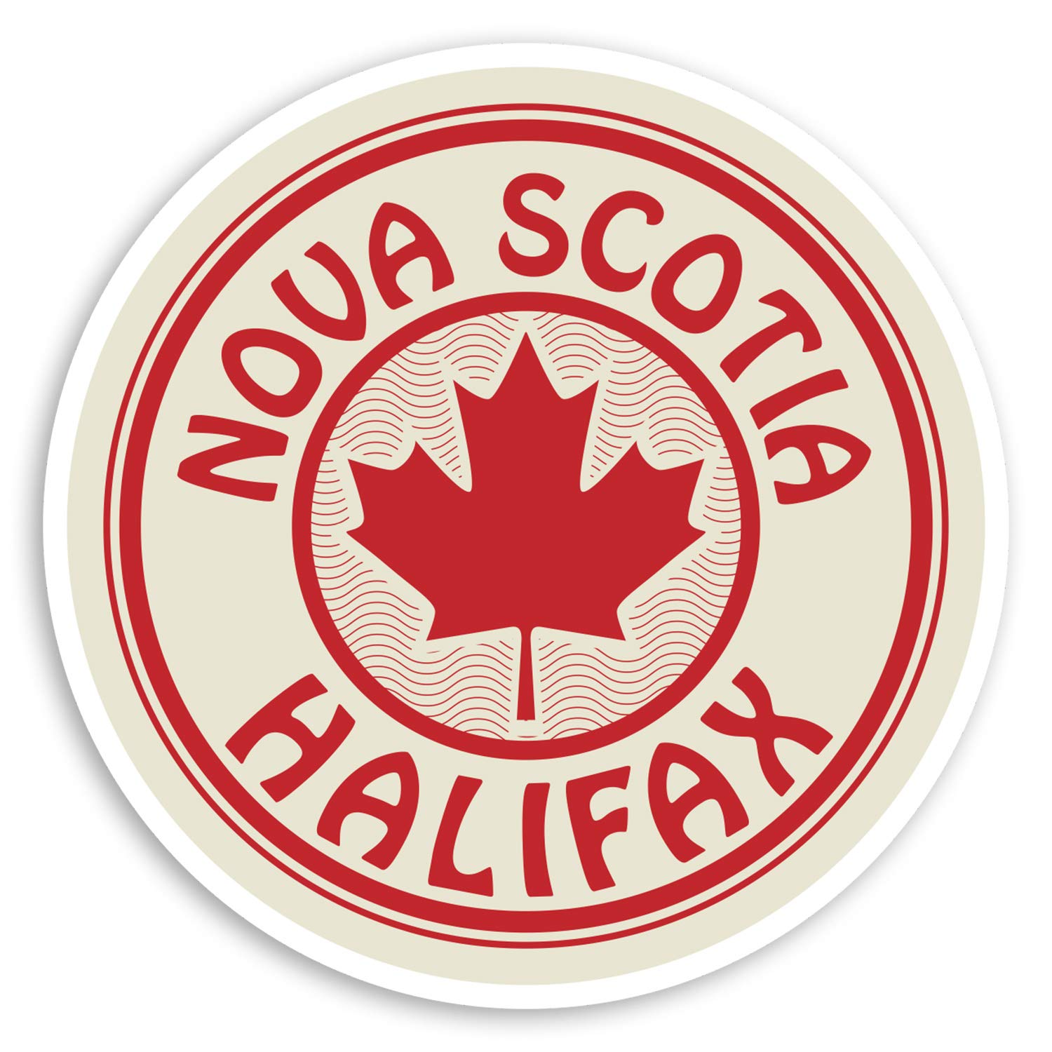 2 x 10cm Nova Scotia Halifax Vinyl Stickers - Canada Flag Luggage Sticker #34545 (10cm Wide)