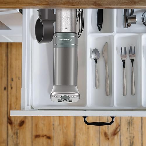 Miniatura 7 de Olla de cocción lenta Sous Vide ultrasilenciosa KitchenBoss G320 - Olla de cocción lenta impermeable IPX7, motor CC, sin escobillas, 1100 W,