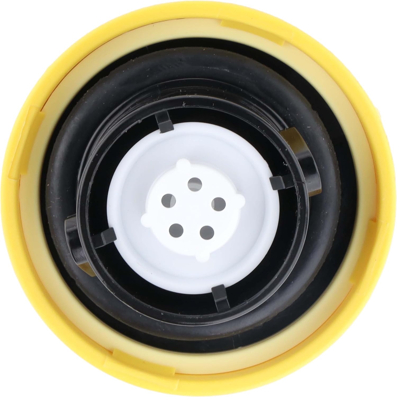 MotoRad 10511Y GM Flex-Fuel Locking Cap with Non-Threaded Filler Neck - yellow