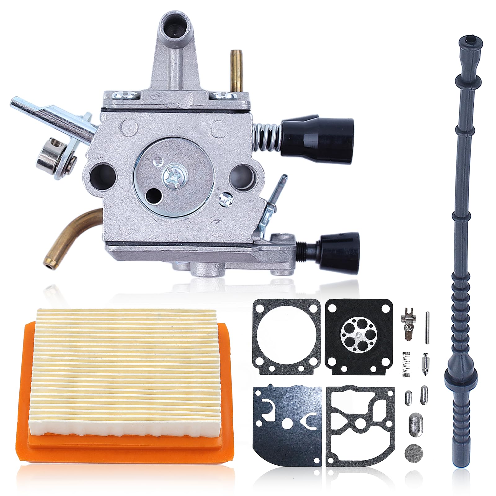 Vergaser Benzinfilter Reparatursatz für STIHL FS120 FS200 R FS020 FS202 TS200 FS250 R FS300 FS350 Trimmer Weedeater