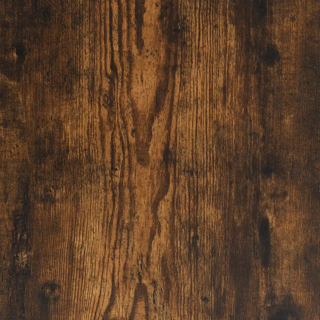 Helloshop26 Armadietto a dischi classico con ampio spazio 84,5 x 38 x 89 cm stile industriale in legno rovere fumato 02_0049179