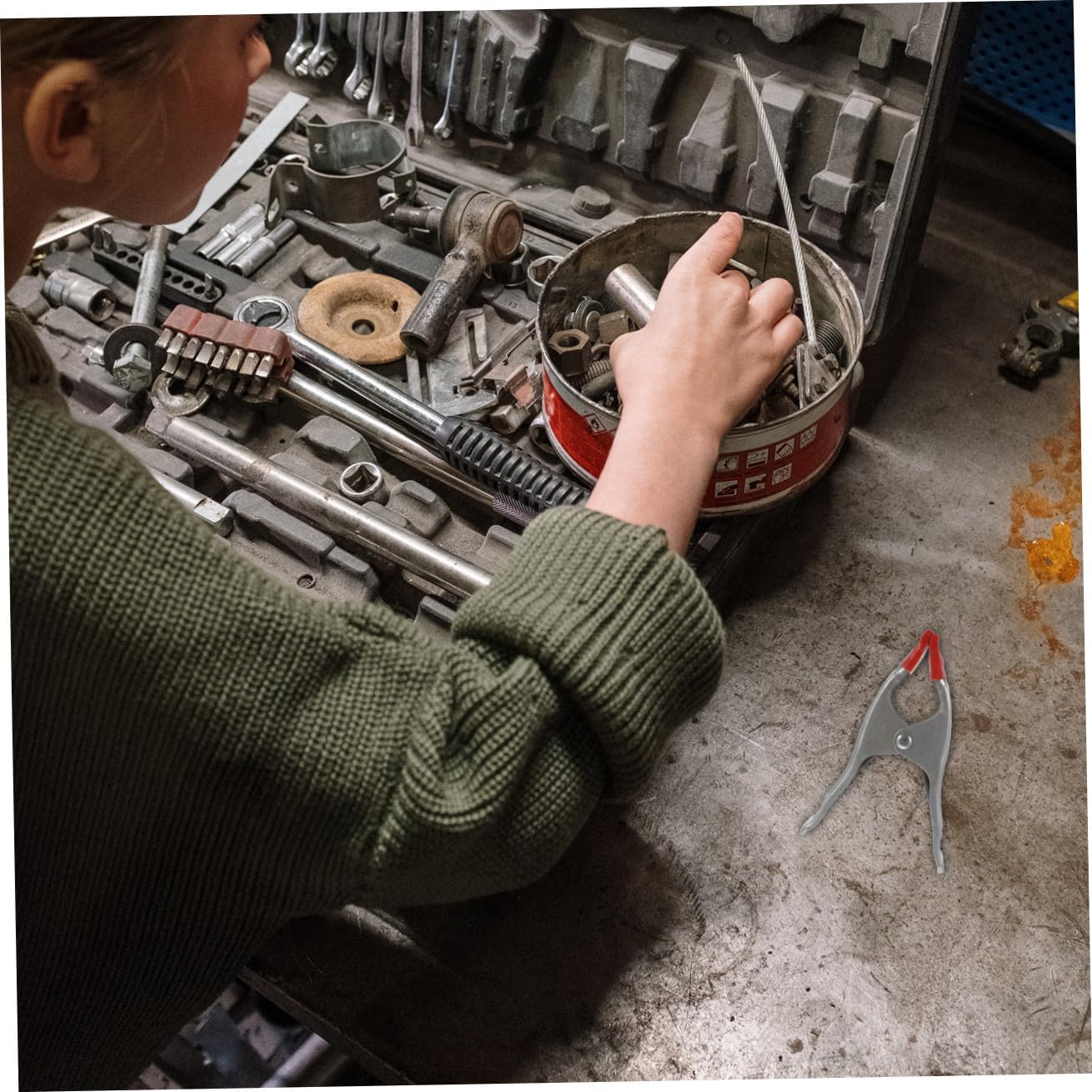 10pcs Heavy Duty A-shaped Spring Clamps, Thickened Iron Woodworking Clamps for Carpentry, 6-inch Fast Hold Clips Suitable for Wood and Stone Fixing