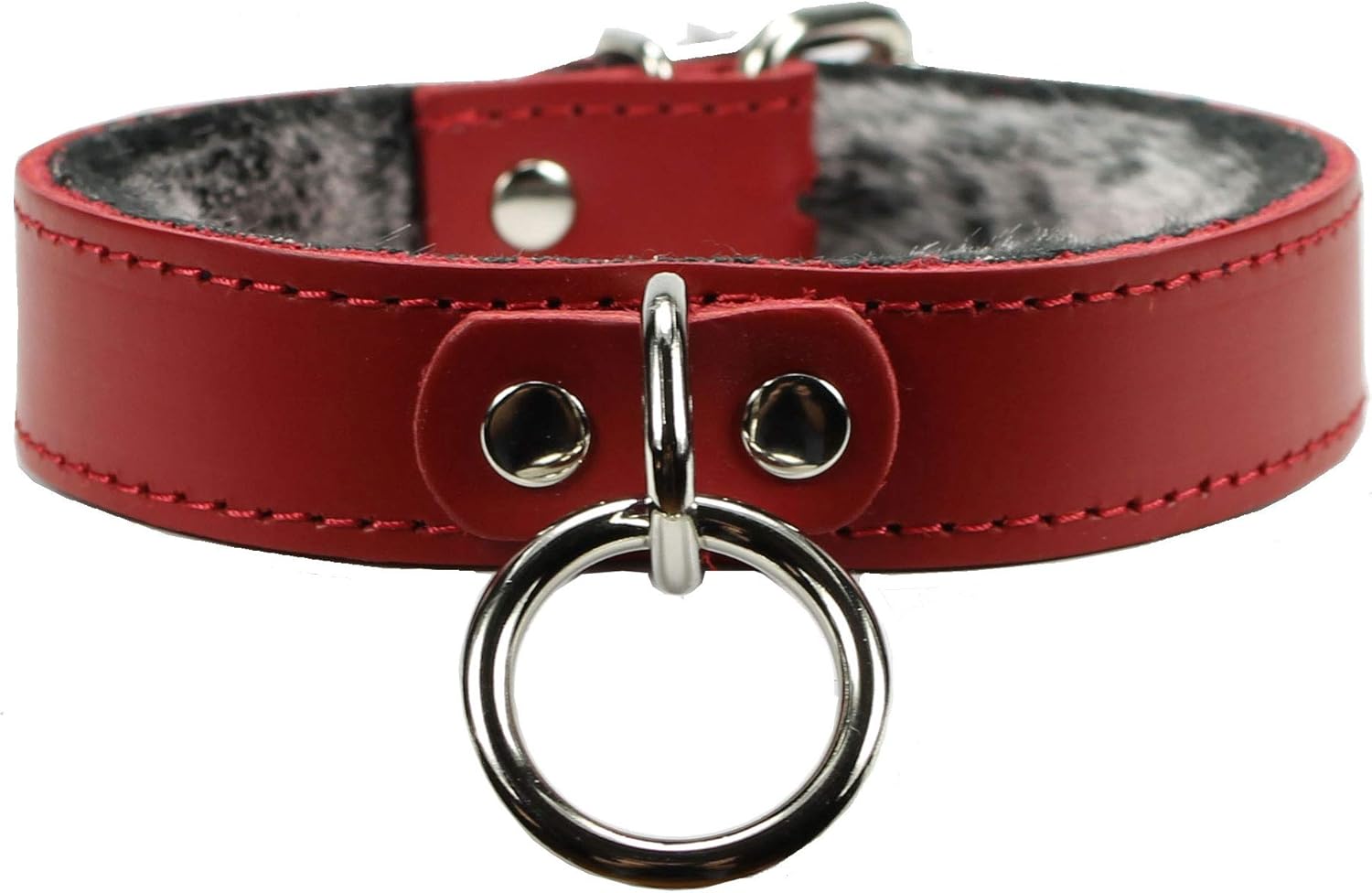 VP Leather Kaytlyn Collar Full Grain Leather Handmade Collar O Ring