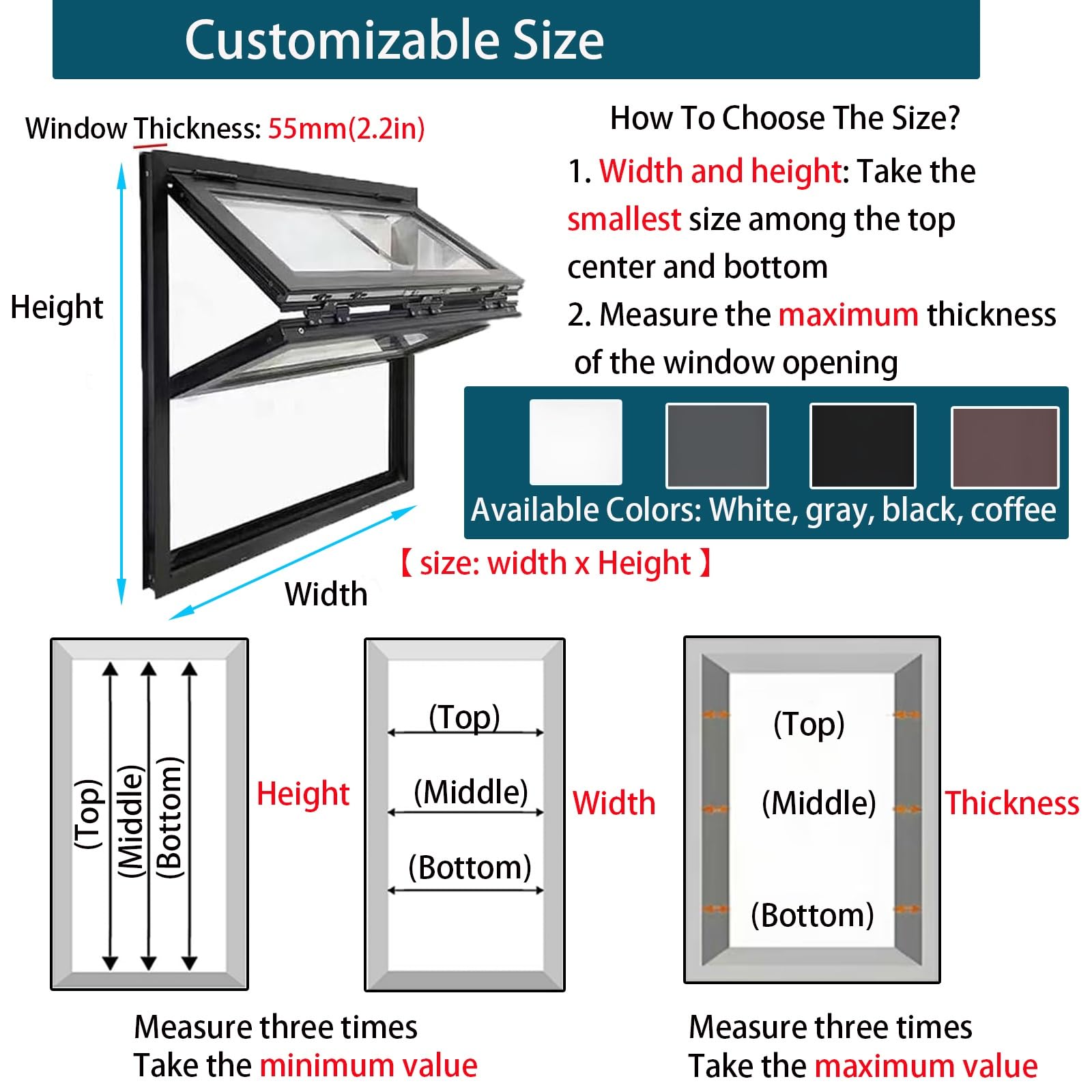 Ventanas correderas plegables con vidrio reforzado y cerraduras, marco de aluminio para casas móviles, ventana multiusos