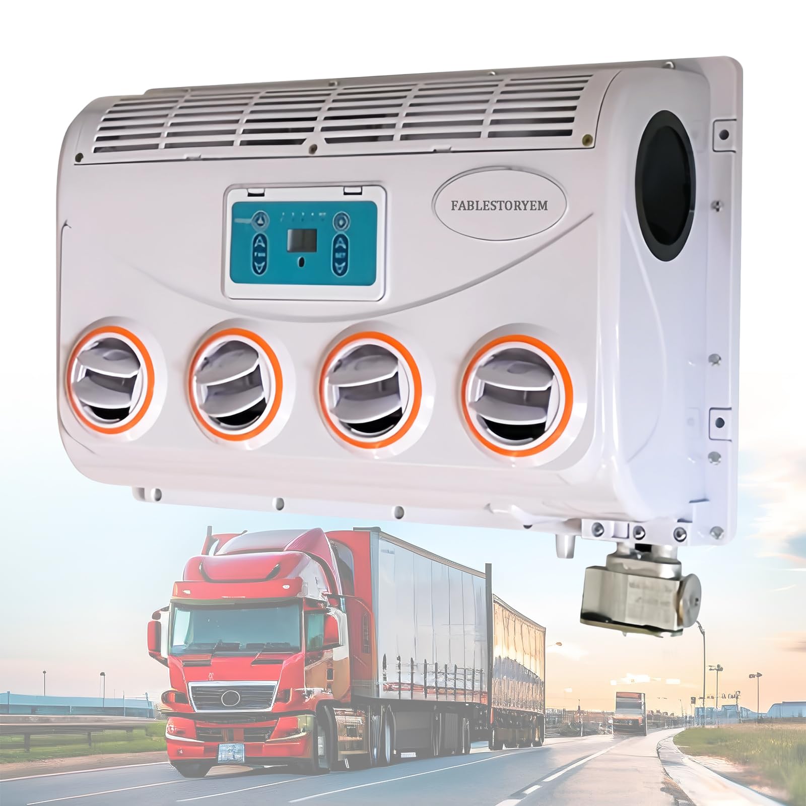 Kit de evaporador de aire acondicionado automotriz con control remoto para refrigeración de vehículos