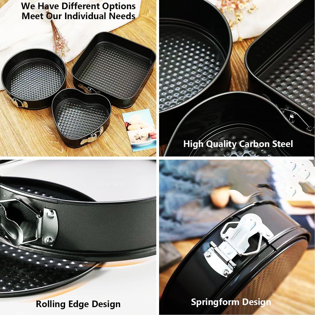 Heart Shaped Disposable Springform Pan Shaped Cake Pans For Baking