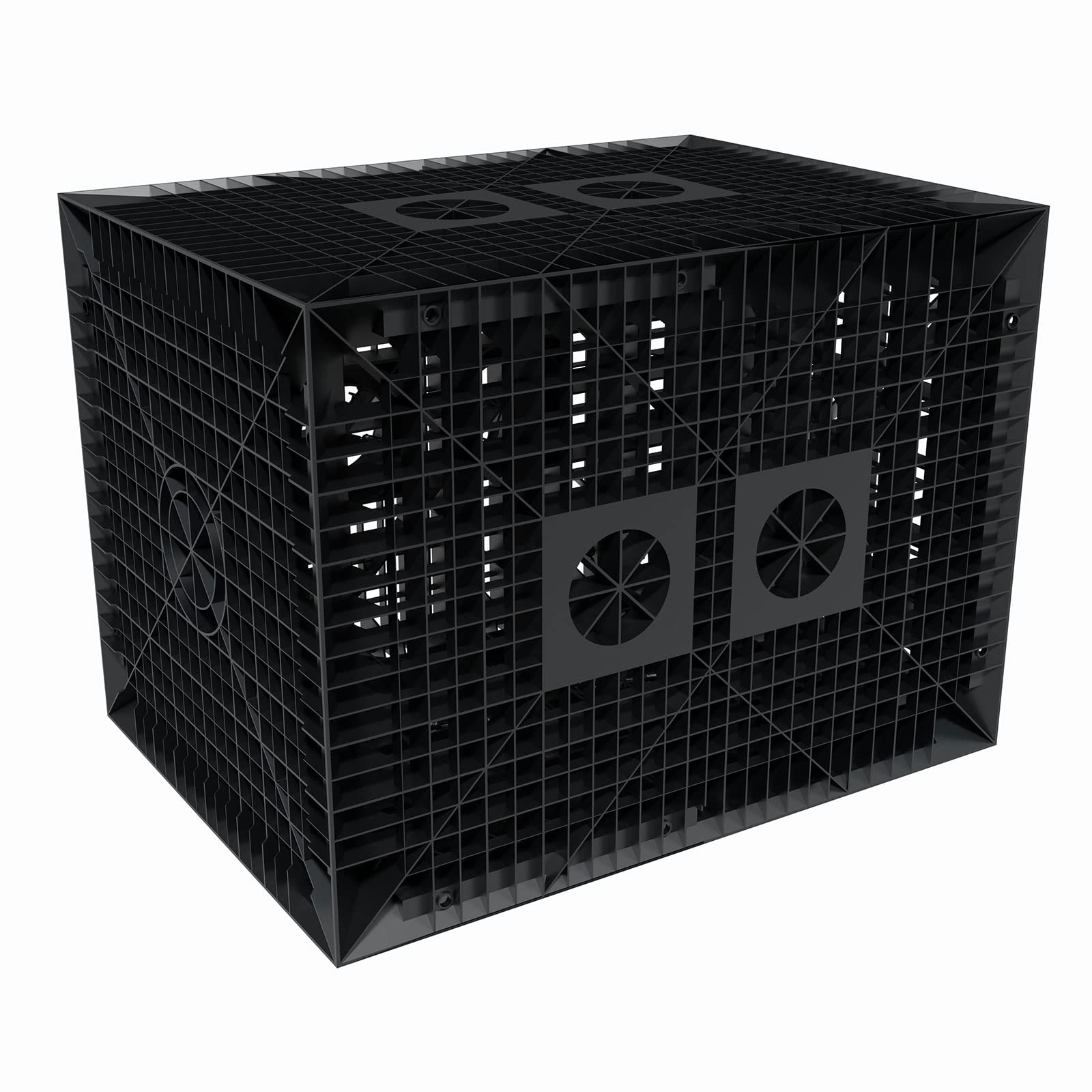 GreenLife Sickerbox Sickerwürfel Quader Set 280 Liter inkl. 4 m² Geotextil Vlies für Regenwasser Versickerung - Rigole BZW. Sickerspeicher für den Garten