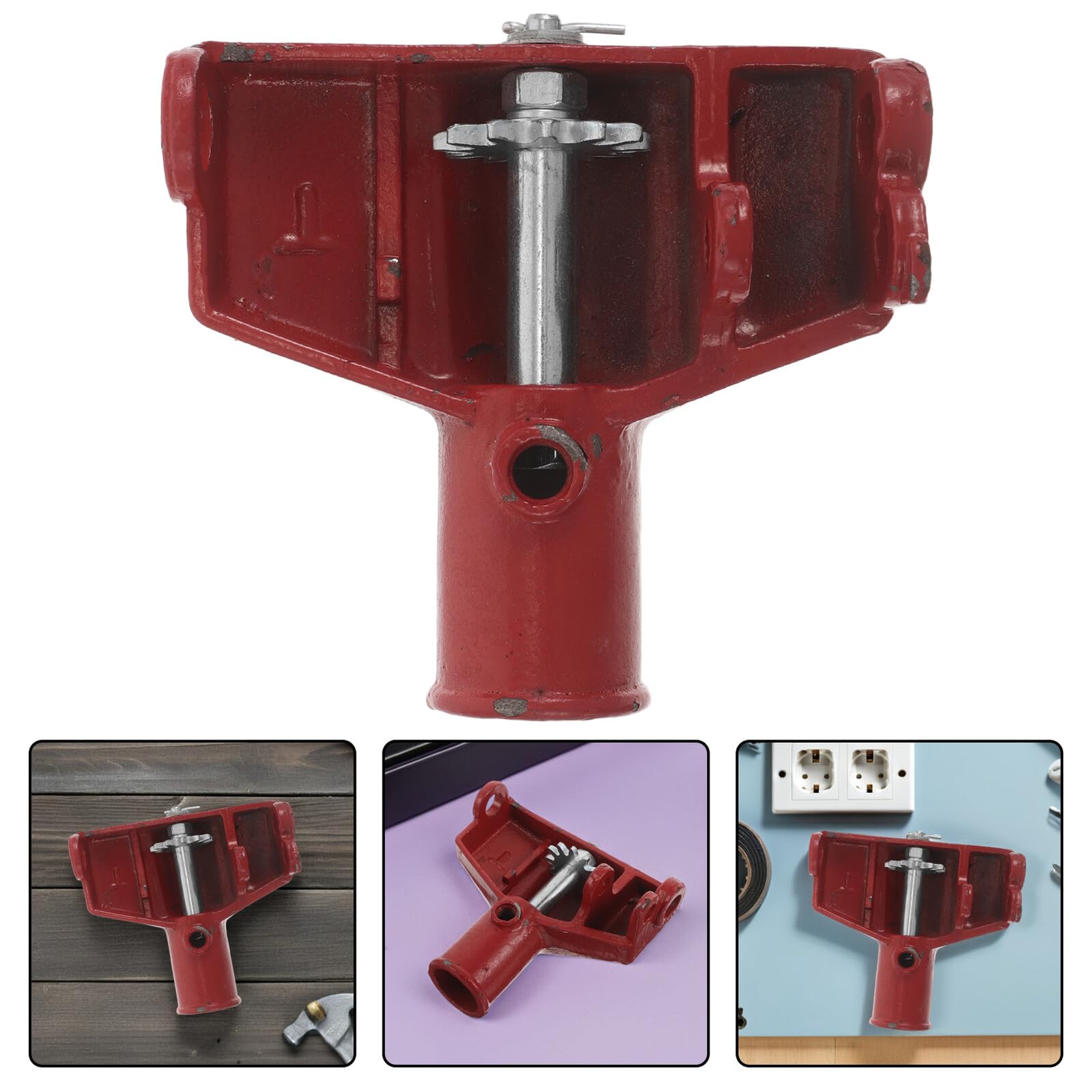 Ricambio Cric Idraulico Orizzontale 3 Ton in Metallo Rosso | Compressione Totale 145mm, per Officine Auto e Manutenzione Garage, Adatto a Fai da Te e Meccanici