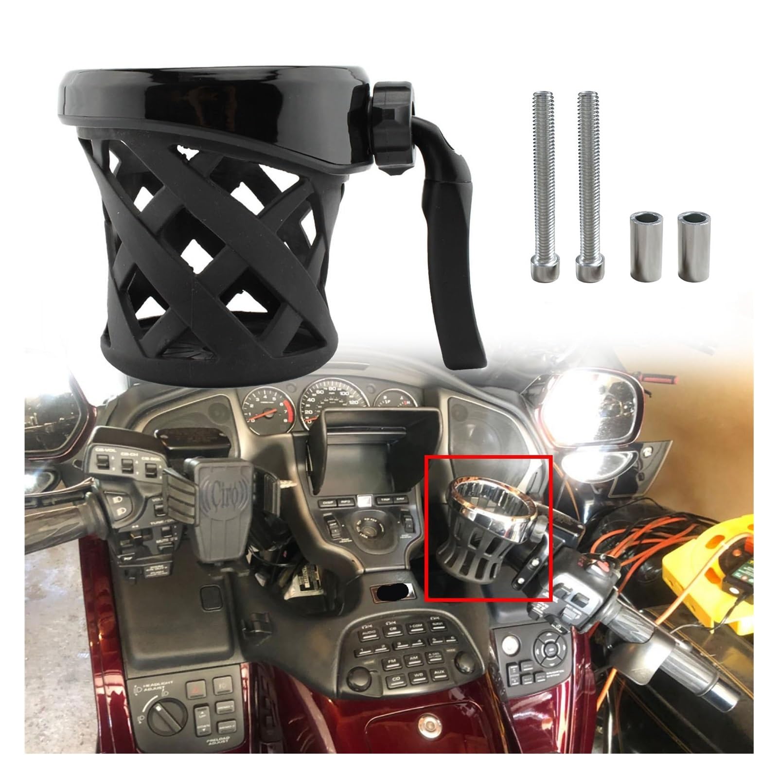 Flaschenhalter Motorrad Motorrad Tasse Halter Motocross Fahrrad Flasche Trinken Halterung Für Go&ldWing GL1800 2018-up