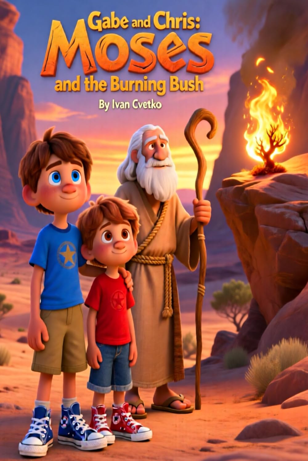 Gabe and Chris: Moses and the Burning Bush: A Gentle Time-Travel Adventure of Courage and Calling (Gabe and Chris Bible Stories Collection)