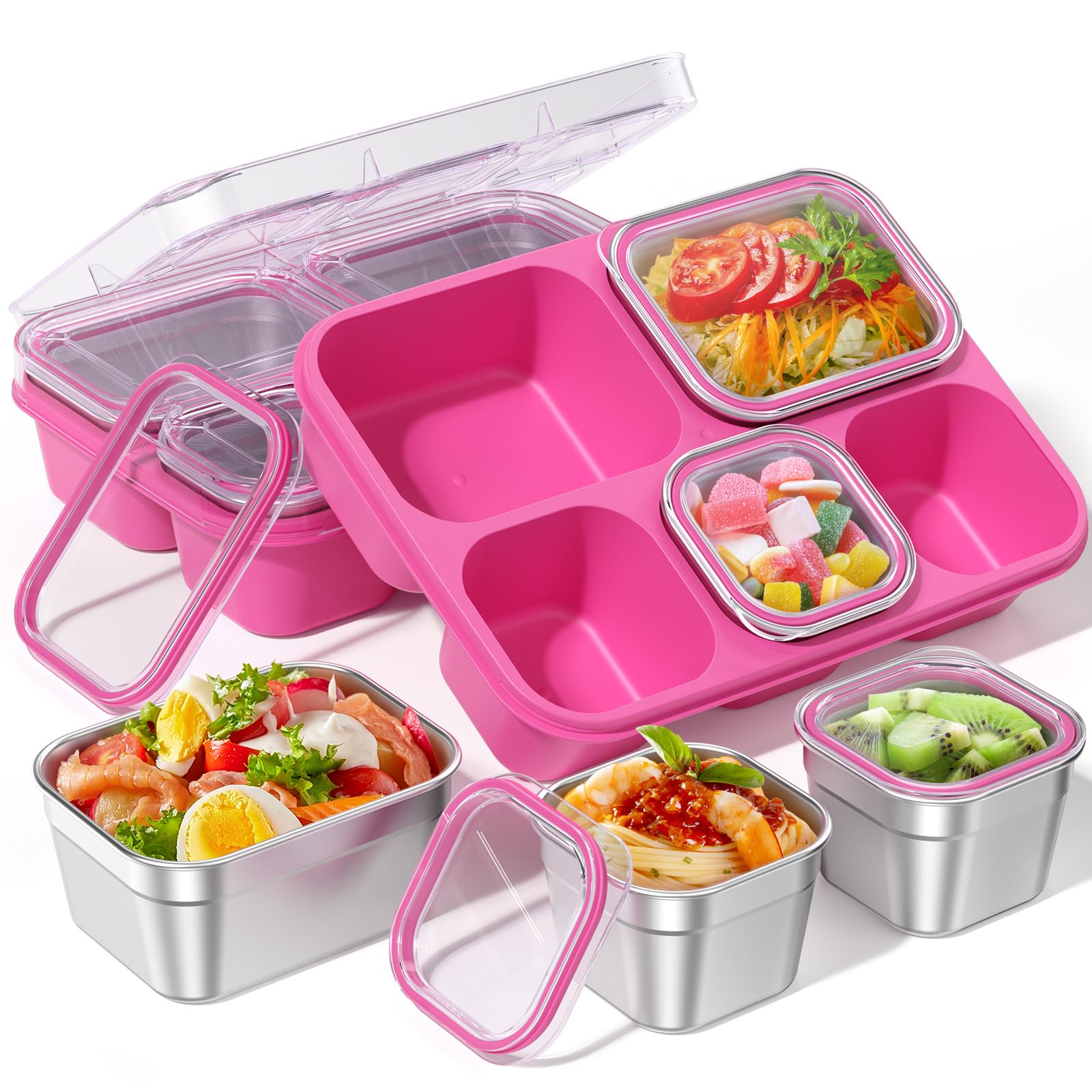 BiuLeon Snackle Box Containers