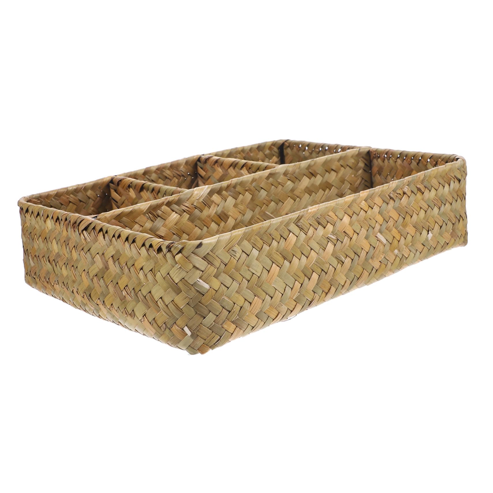 CIYODO Desktop Storage Basket Seagrass Baskets Toy Baskets Tea Bag Organizer Toy Storage Basket Weaved Basket Woven Storage Bin Toy Container Storage Bins Household Woven Basket Seaweed