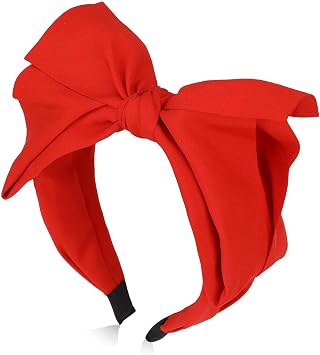 Red Fashionable Women'sknot Headband,Red Top Knot Head Band Accessories for Women Girls Hair Care,Exquisite Knotted Headbands for Women Headband with Double Layer,Hair Accessories