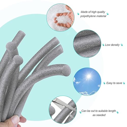 Miniatura 10 de Varilla de respaldo de espuma de 58 pulgadas de diámetro x 150 pies de longitud, para espacios y juntas, varilla de refuerzo de hormigón