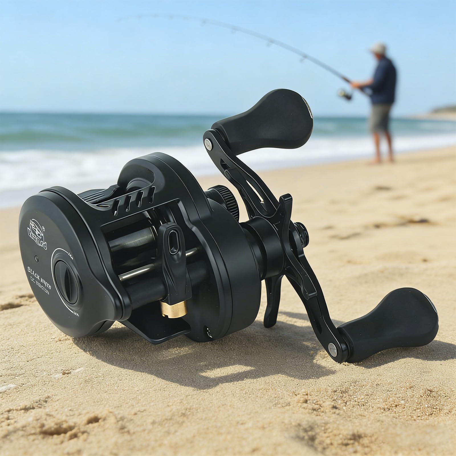 Kołowrotek wędkarski Baitcaster Long 7,2:1 Elektroniczny hamulec DC Samoładujący Przełożenie Micro Przynęty Wszechstronny do słodkiej i słonej wody