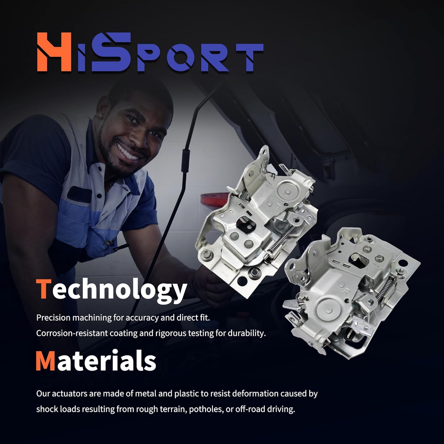 HiSport Front Left Right Side Door Latch Assembly Replacement for Chevrolet GMC Truck Astro Blazer Kodiak LLV Medium Duty C1500 C2500 C3500 K1500 K2500 K3500 Replaces 16631626 16631627 940-103 940-102