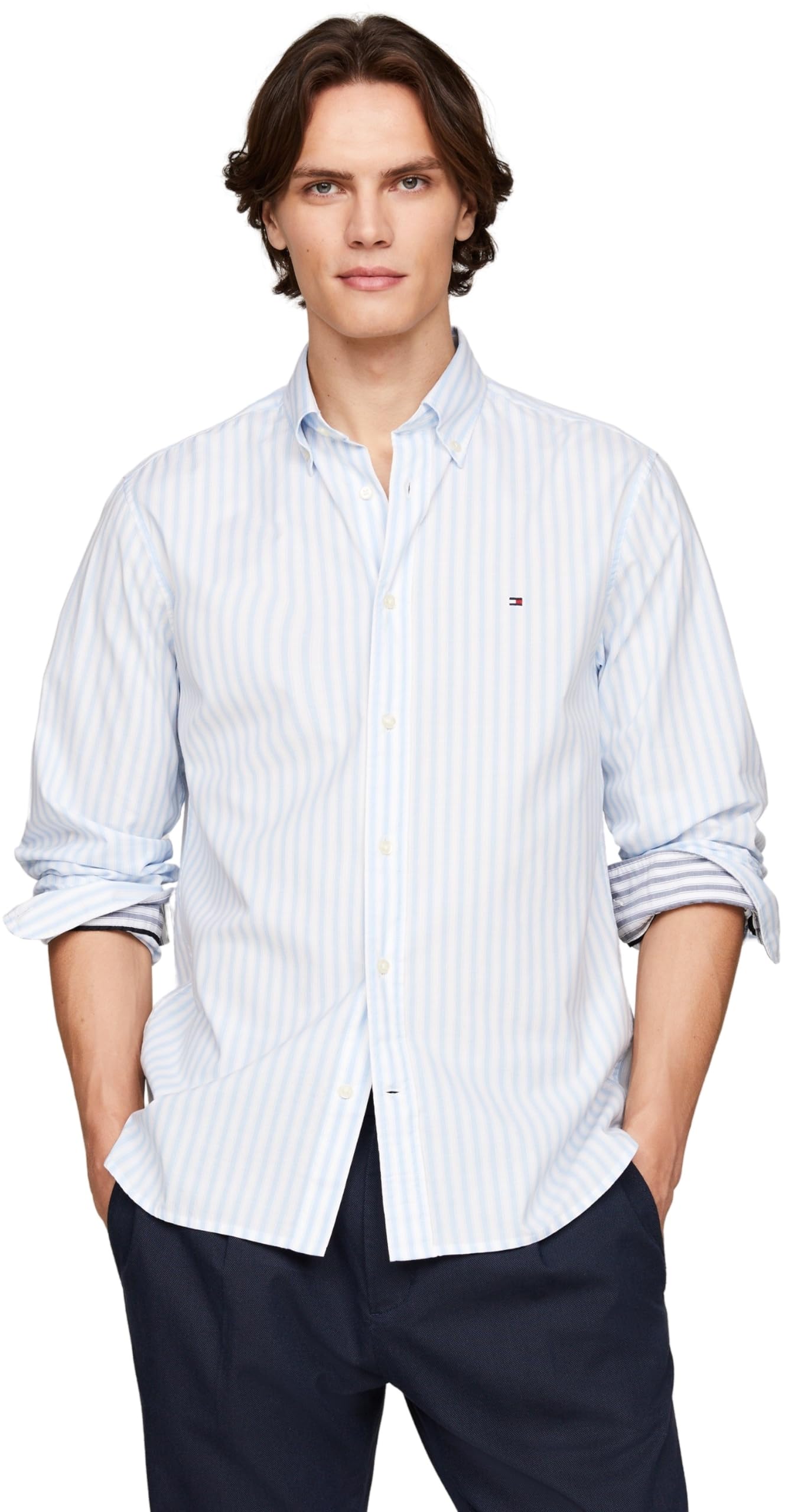 Tommy Hilfiger Camisa de Manga Larga Hombre