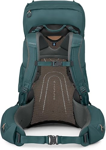 Miniatura 4 de Osprey Renn 65L Mochila de mochilero para mujer, color azul cascadanaranja melón, ajuste extendido