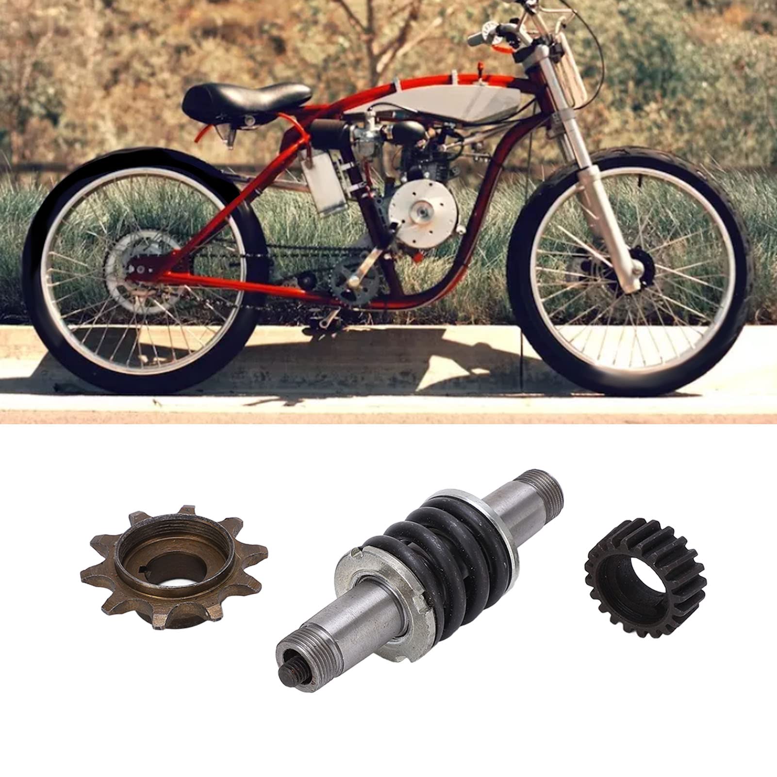 Zyutaosan 10Tooth Drive Sprocket 3 Holes Clutch Cover Kit Fit For 49Cc 60Cc 66Cc 80Cc Motorized Zyutaosan 10Tooth Drive Sprocket 3 Holes Clutch Cover Kit Fit For 49Cc 60Cc 66Cc 80Cc Motorized