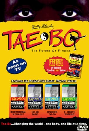 Billy Blanks Tae Bo The Future Of Fitness Featuring Instructional Workout Tae Bo Basic Advanced Tae Bo 8 Minute Workout Dvd 1999 Region 1 Us Import Ntsc Amazon Co Uk Blanks Billy Ventura Distribution