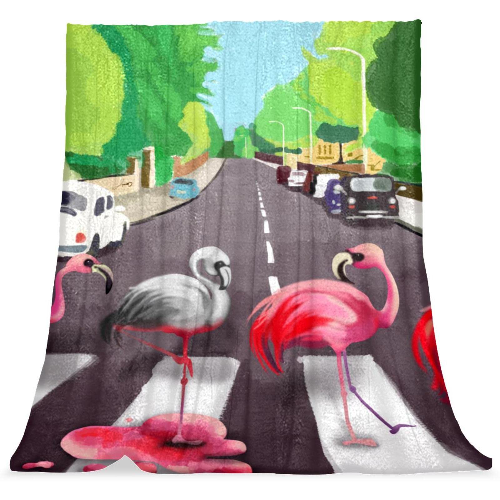Couverture de lit flamant rose pour une chambre d'enfant cocooning