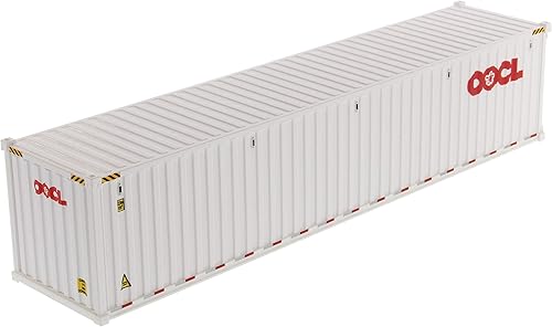 Miniatura 3 de Contenedor marino de mercancías secas de 40 pies OOCL White Transport Series 1/50 Modelo por Diecast Masters 91027 B