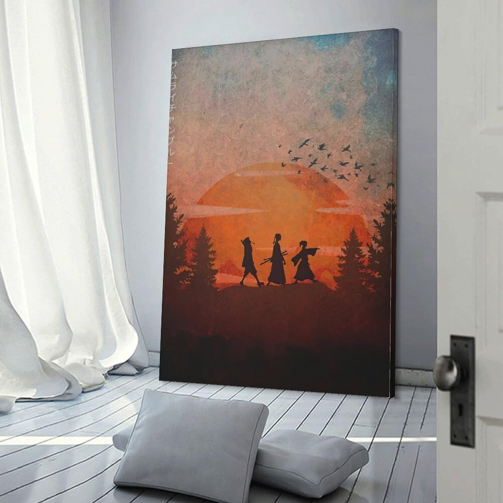 Anime Poster en Prints Wall Art Foto Kids Canvas Schilderij op de Muur Jongens Slaapkamer Studeerkamer Decorativos 50x100 cm Frameloos