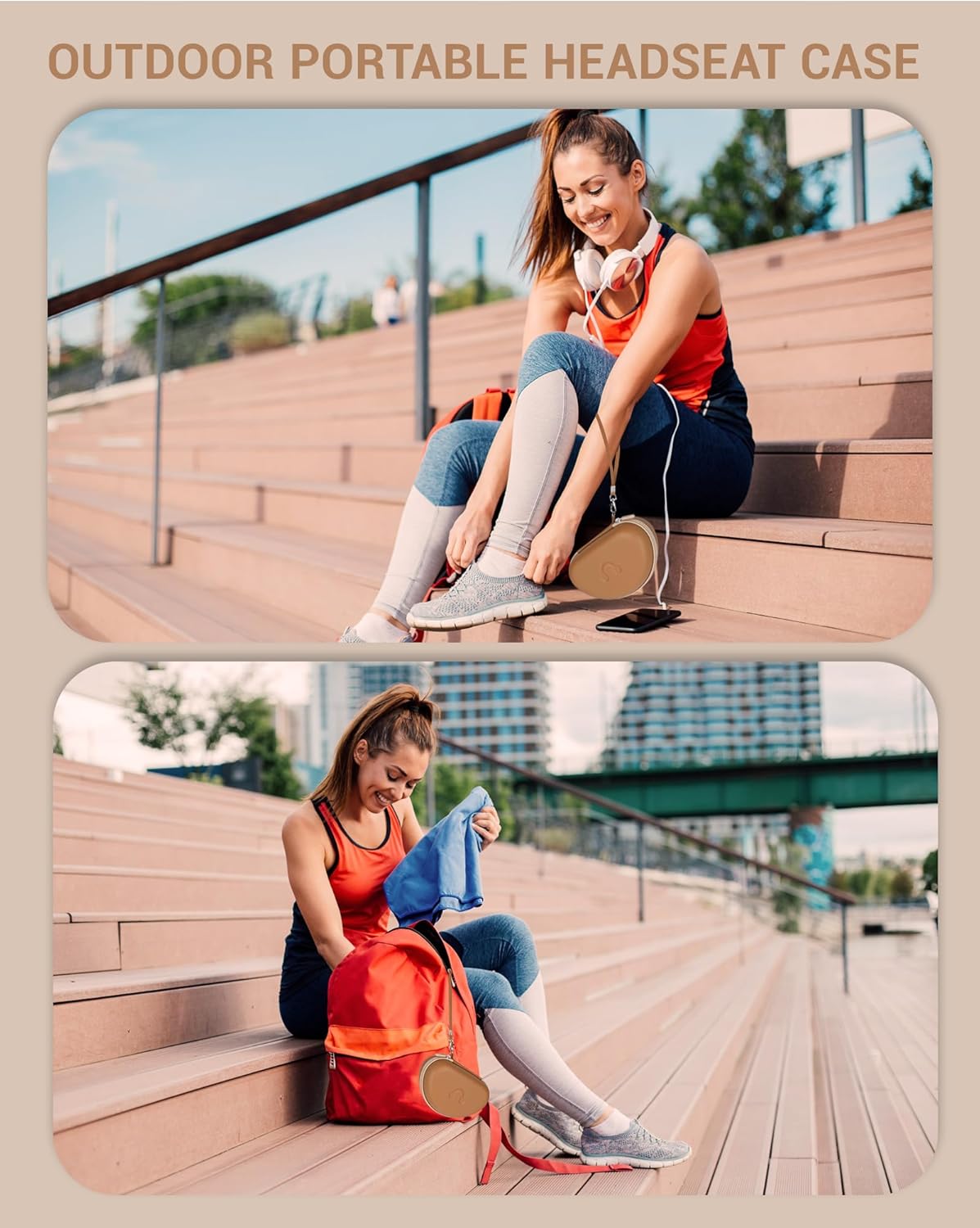 Hard Headphone Case for Beats Solo 4/3 / 2, Studio Pro, Studio 3, Over Ear Headphone Carrying Case with Storage Cable Bag Strap for Travel - Image 5