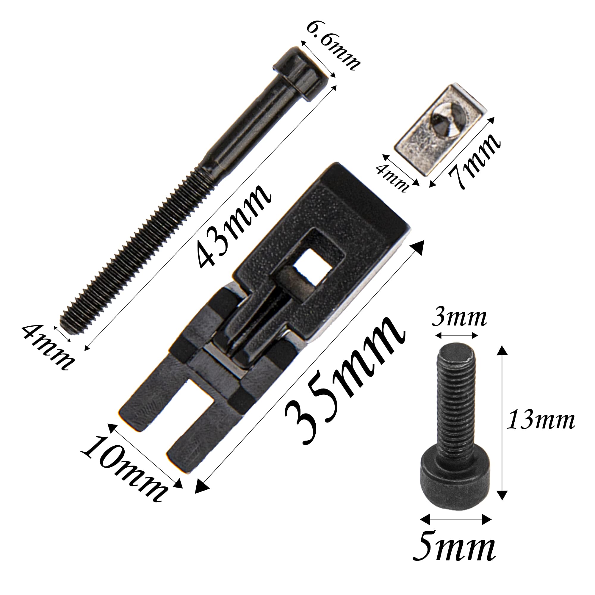 Okuyonic Lot De 6 Selles De Chevalet Pour Guitare Électrique - Selles Trémolo Floyd Rose Avec Vis Et Clés Hexagonales
