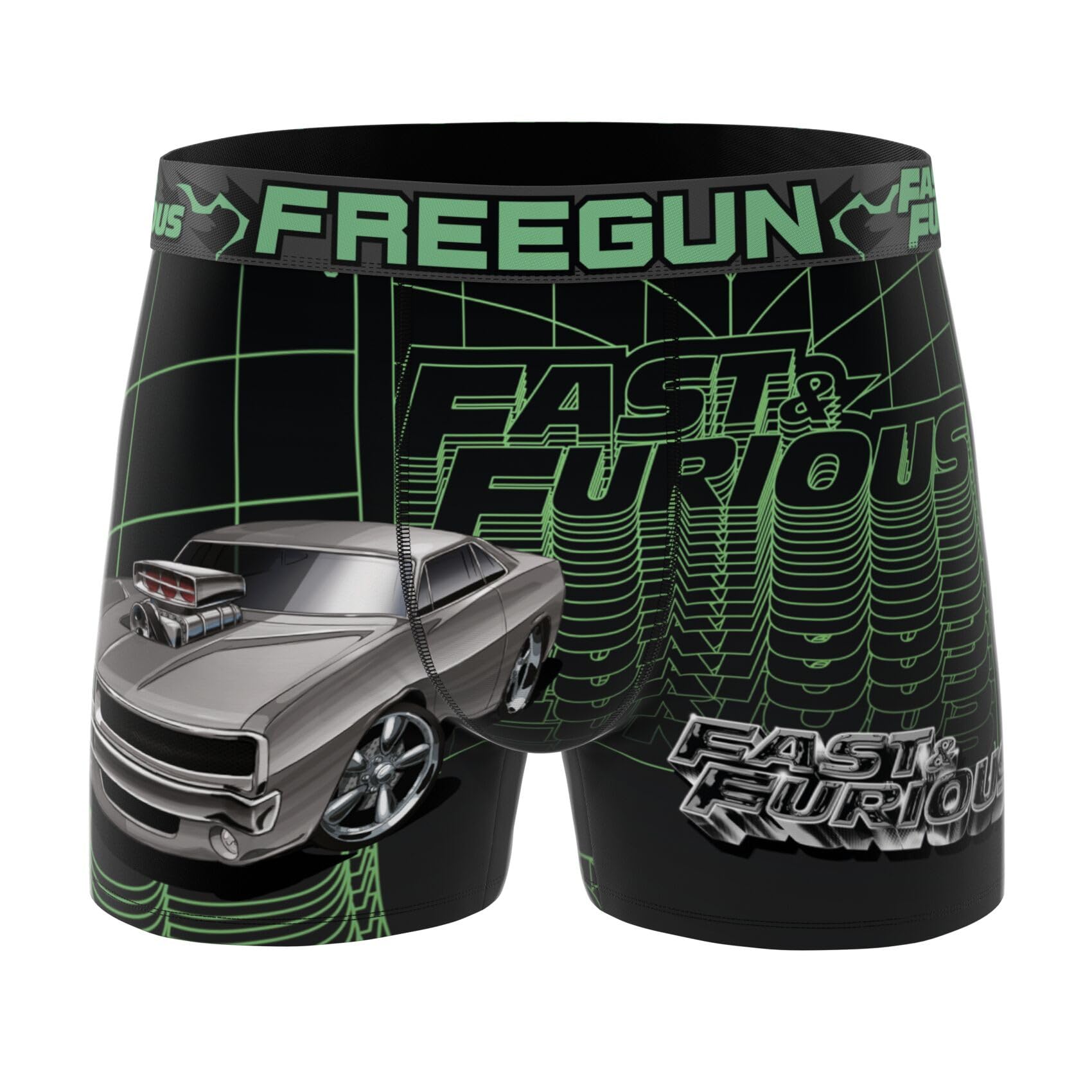 Freegun Boxer Enfant Fast and Furious, Caleçon Garçon, Confortable & Ultra-Doux (Lot de 3)