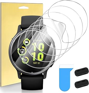 Suoman 6-Pack for Garmin vivoactive 5 Screen Protector, Charger Port + TPU High Definition Clear Protective Film