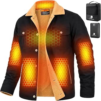 Heated Jacket for Men with Battery Pack 12V Graphene Winter Coat